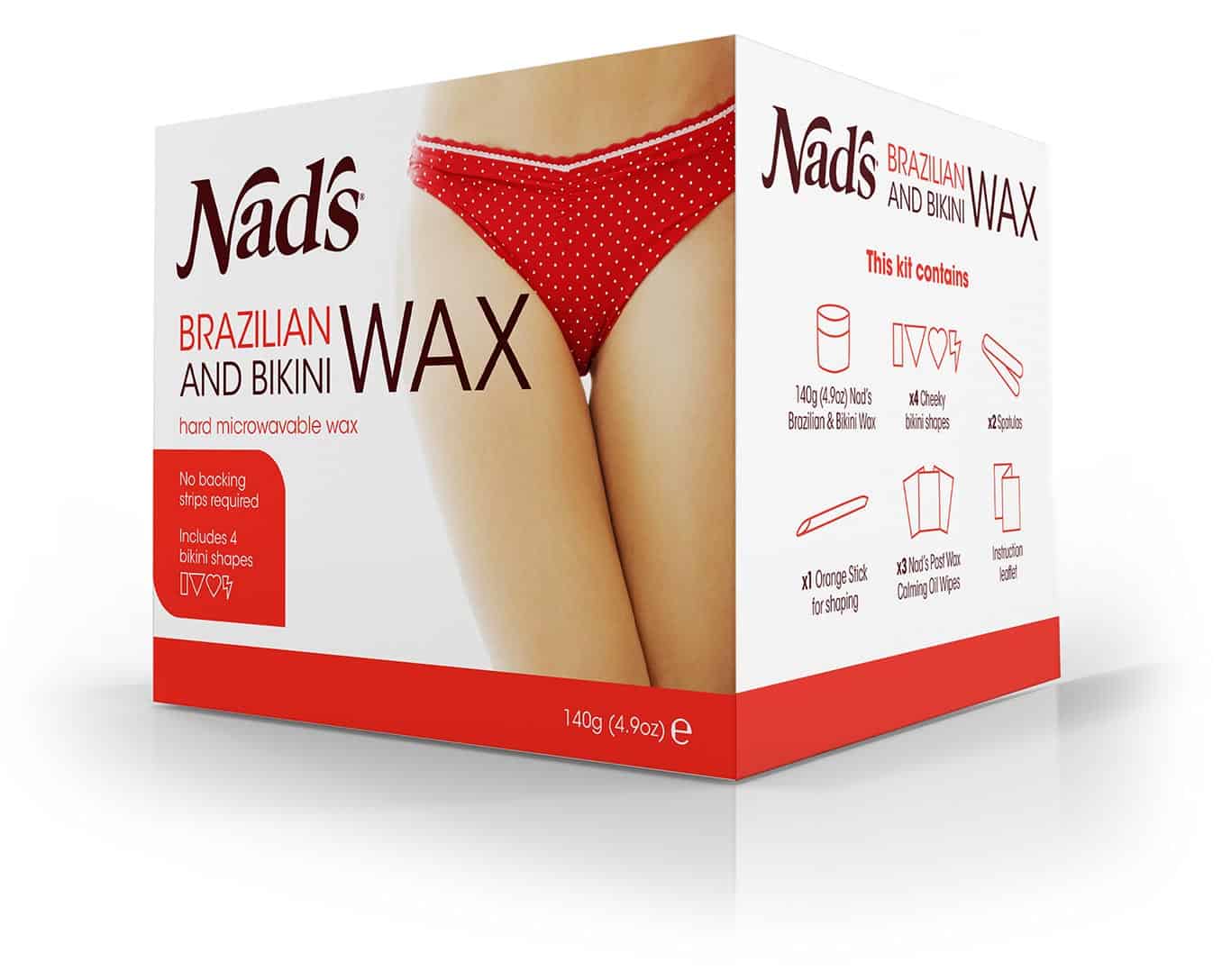 Nad's Hair Removal Brazilian & Bikini Wax product packaging
